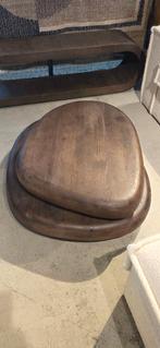 Organische Salontafel Mangohout Bruin Showmodel, Huis en Inrichting, Tafels | Salontafels, Ophalen, 100 tot 150 cm, Bornsestraat 31