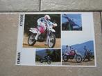 Yamaha XT600 E brochure folder 1992, Motoren, Handleidingen en Instructieboekjes, Ophalen of Verzenden, Yamaha