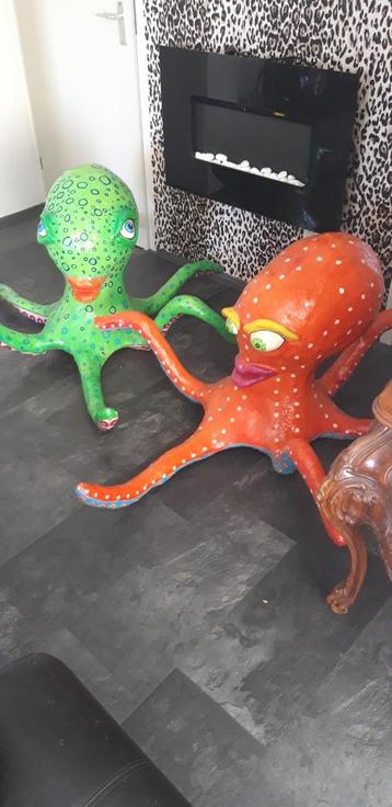 EYE CATCHER!!Octopussen polyester H 80 B 160 cm beschikbaar voor biedingen