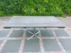 Robuuste houten tuintafel 200x104x75, Ophalen, Gebruikt, Rechthoekig, Hout