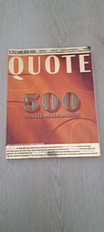 Quote 500 - Rijkste Nederlanders, Ophalen of Verzenden, Gelezen, Glossy