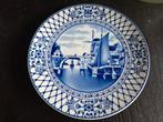 Delfts blauw bord voorstelling met hollandse molen, Antiek en Kunst, Antiek | Wandborden en Tegels, Ophalen of Verzenden