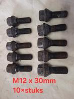 Wielbouten M12 x 30mm - Set van 10 stuks, Ophalen of Verzenden, Gebruikt, Universele onderdelen