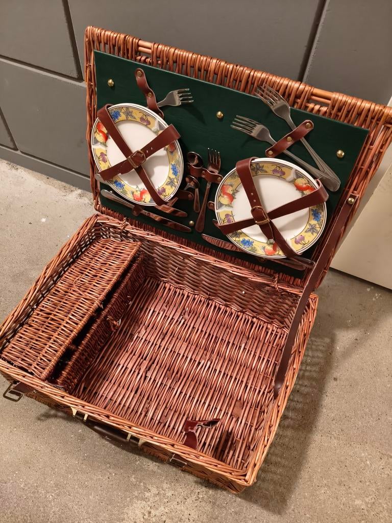 Retro Picknickmand - Nooit Gebruikt, Ophalen, Nieuw, Zonder inhoud