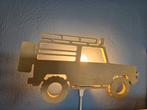 Houten jeep lamp, Huis en Inrichting, Ophalen, Gebruikt, Hout