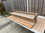 Eikenhout balkonbar - balkontafel 170 x 40 x 35 cm (bxdxh), Ophalen, Zo goed als nieuw, Hout