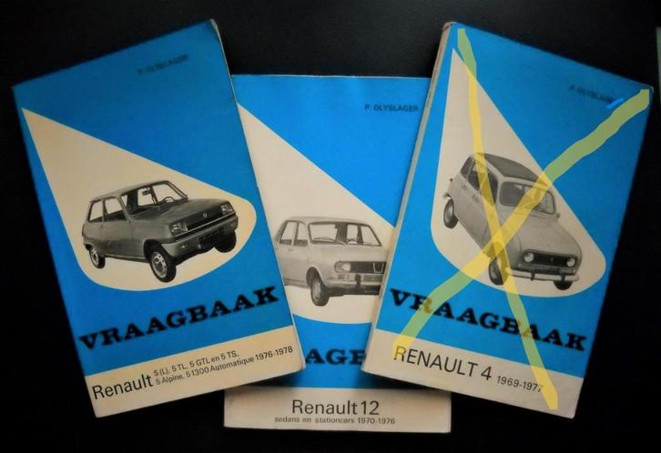 Vraagbaken Renault 5 en Renault 12, Auto diversen, Handleidingen en Instructieboekjes, Ophalen of Verzenden