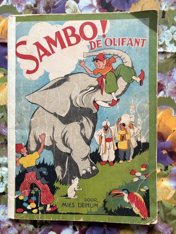 stripboek Sambo de Olifant (zeldzaam 1938) 1e druk, Boeken, Stripboeken, Gelezen, Eén stripboek, Ophalen of Verzenden
