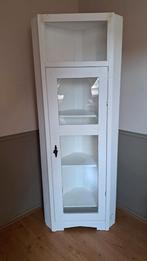 Witte landelijke hoekkast, Ophalen, Gebruikt, 50 tot 100 cm, 150 tot 200 cm