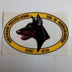 Leuke sticker.  DOBERMANN PINSCHER KENNEL., Ophalen of Verzenden, Zo goed als nieuw
