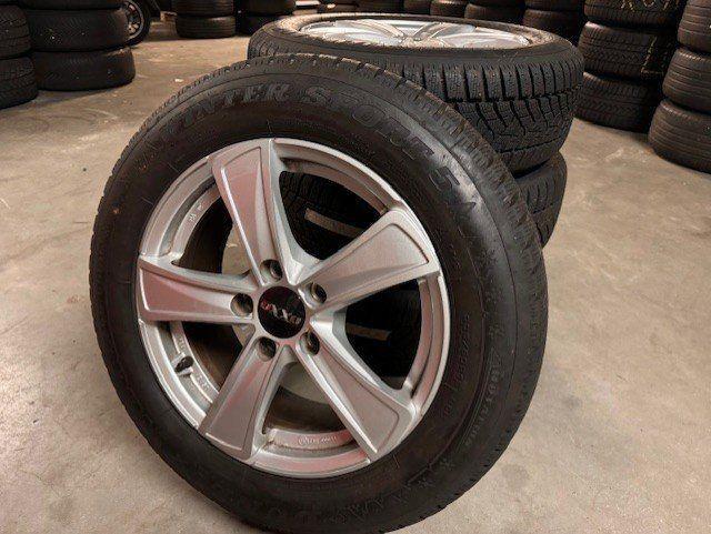OXXO velgen met band 4 stuks R16 Inch 205/60 Winter Dunlop, Auto-onderdelen, Banden en Velgen, Banden en Velgen, Winterbanden