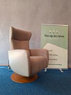 Sta op relax fauteuil Prominent Sorisso combo leer stof