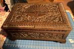 Indisch Houten Doosje met Snijwerk, Ophalen of Verzenden