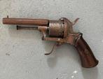 oud antiek 19e eeuws Belgisch penvuur revolver pistool, Ophalen of Verzenden