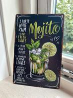 Vintage bord van Mojito 20x30, Verzenden, Zo goed als nieuw, Reclamebord