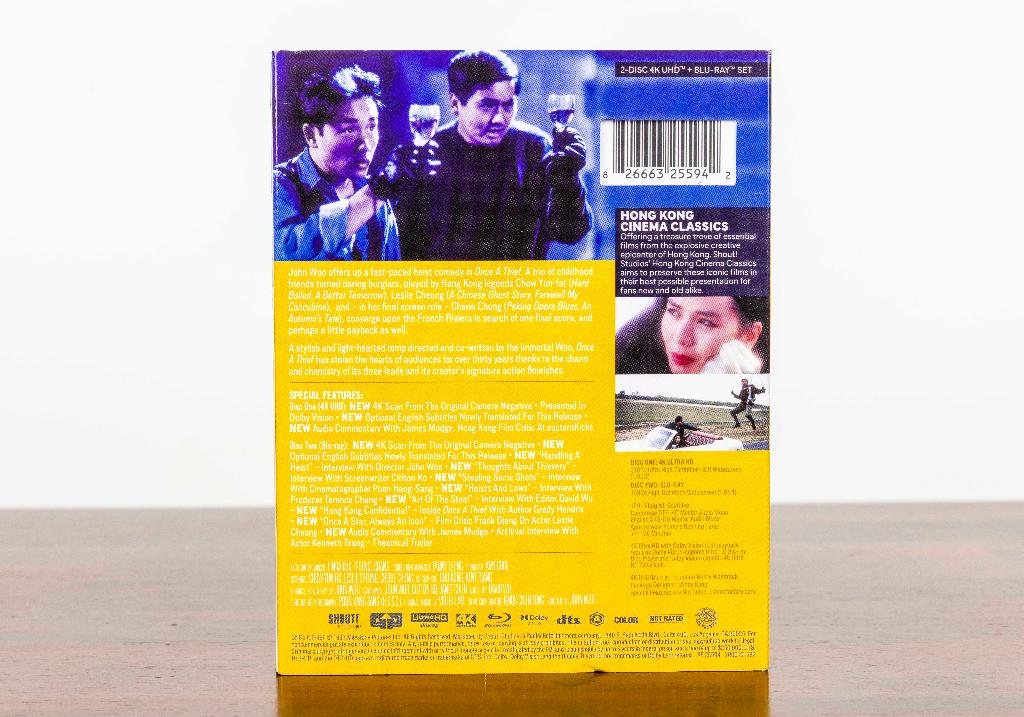 Once a Thief 4K UHD + Blu-Ray (US Import) Shout, -, -, Nieuw in verpakking, Thrillers en Misdaad