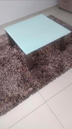Glazen salon tafel nieuwe, Huis en Inrichting, Tafels | Salontafels, Ophalen, 50 tot 100 cm, Zo goed als nieuw, Minder dan 50 cm
