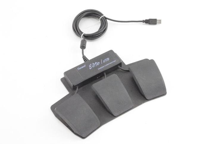 Savant Elite USB 3-pedaal muis, Computers en Software, Muizen, Zo goed als nieuw, Overige typen, Linkshandig, Rechtshandig, Bedraad