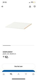 Komplement plank zo goed als nieuw 50x58, Ophalen of Verzenden, Zo goed als nieuw, 50 tot 100 cm, Minder dan 100 cm
