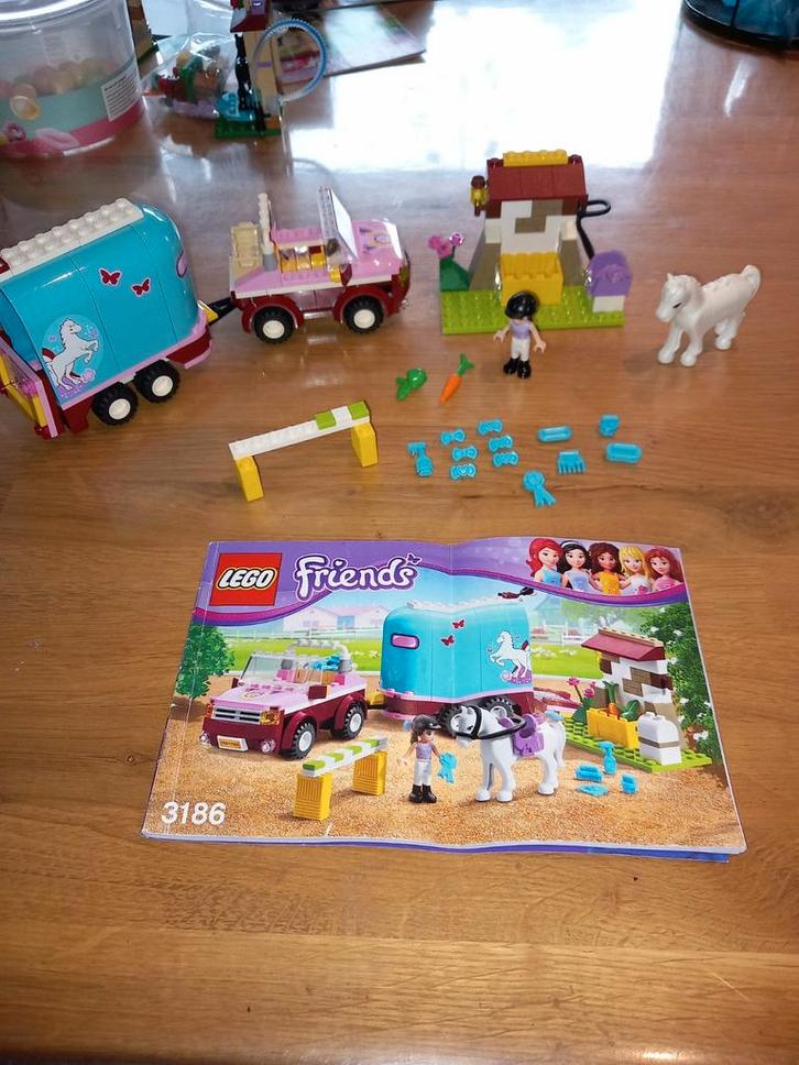 Lego Friends Paardentrailer, Kinderen en Baby's, Speelgoed | Duplo en Lego, Gebruikt, Lego, Complete set, Ophalen of Verzenden