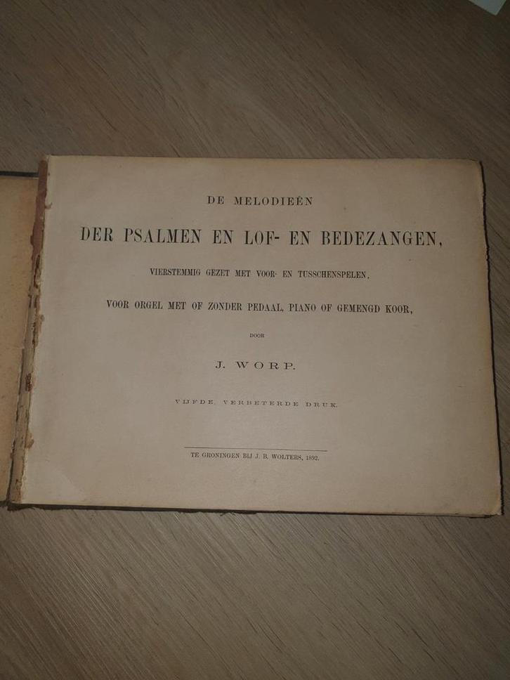 Oude Psalmen en Lofzangen - 1892, Antiek en Kunst, Antiek | Boeken en Bijbels, Ophalen of Verzenden