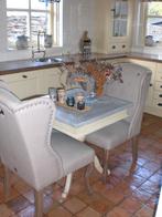 NIEUW Tafeltje Riviera Maison + 2 Fauteuils, Ophalen, 50 tot 100 cm, Vierkant, 50 tot 100 cm