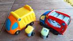 Smoby Vroom Planet - vrachtwagen en vuilniswagen + kliko's, Ophalen of Verzenden, Zo goed als nieuw