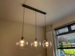 Hanglampen met doorzichtige glazen en een diameter 30cm, Ophalen of Verzenden, Zo goed als nieuw, Minder dan 50 cm