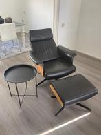Stoel, Huis en Inrichting, Ophalen, Gebruikt, Zwart, Leer