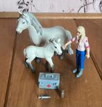 Schleich set dokter merrie en veulen (15), Kinderen en Baby's, Ophalen of Verzenden, Zo goed als nieuw