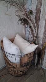 Oude vintage draadmand, Ophalen of Verzenden, Zo goed als nieuw, Rond, Riet