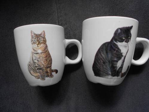 2 kleine bekertje Francien katten, Huis en Inrichting, Keuken | Servies, Gebruikt, Overige typen, Overige stijlen, Porselein, Ophalen