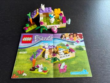 41087 LEGO Friends konijn met kleintjes, compleet  beschikbaar voor biedingen