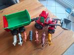 Mooie tractor met kar en dieren, Ophalen, Zo goed als nieuw