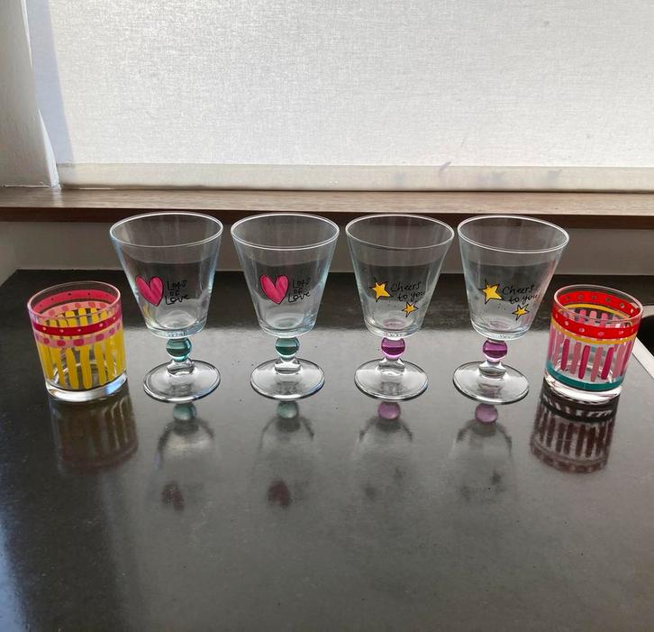 Blond Amsterdam - glazen - hele set, Huis en Inrichting, Keuken | Servies, Nieuw, Glas of Glazen, Blond Amsterdam, Aardewerk, Ophalen