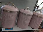 3x Keuken voorraad potten, Ophalen of Verzenden, Nieuw, Overige materialen, Pot, Bus of Blik