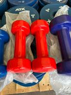 2 x 2 kg ATX rubberen dumbells ( evt meerdere sets ), Dumbbell, Ophalen of Verzenden, Zo goed als nieuw, Atx