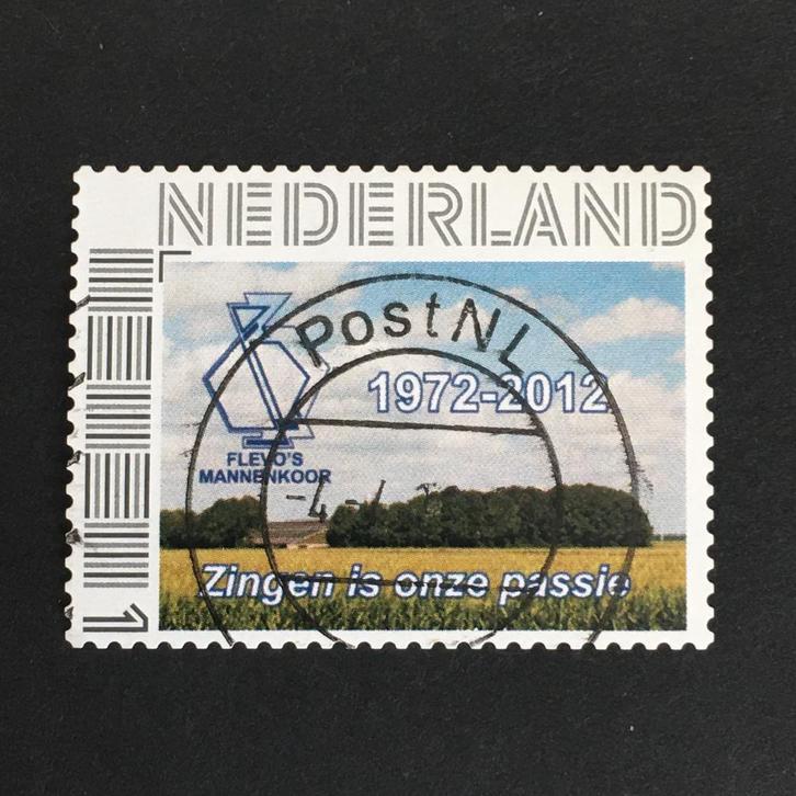 2180 Persoonlijke - Flevo's mannenkoor - gestempeld, Postzegels en Munten, Postzegels | Nederland, Gestempeld, Na 1940, Ophalen of Verzenden