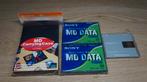 3 Sony MMD-140A MD Data 140mb + Sony Opbergdoos voor 6 MD, ., Ophalen of Verzenden, Sony, Minidisc-speler