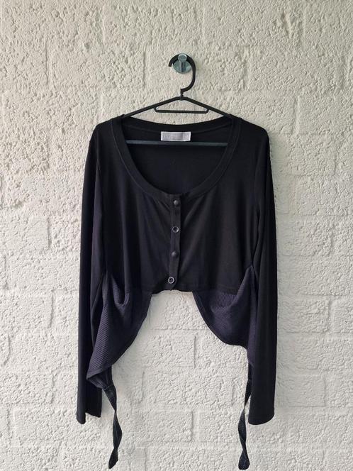Zwarte Top van Deca De Vous À Nous - Weinig Gedragen, Apart,, Kleding | Dames, Tops, Zwart, Zonder mouw, Ophalen of Verzenden