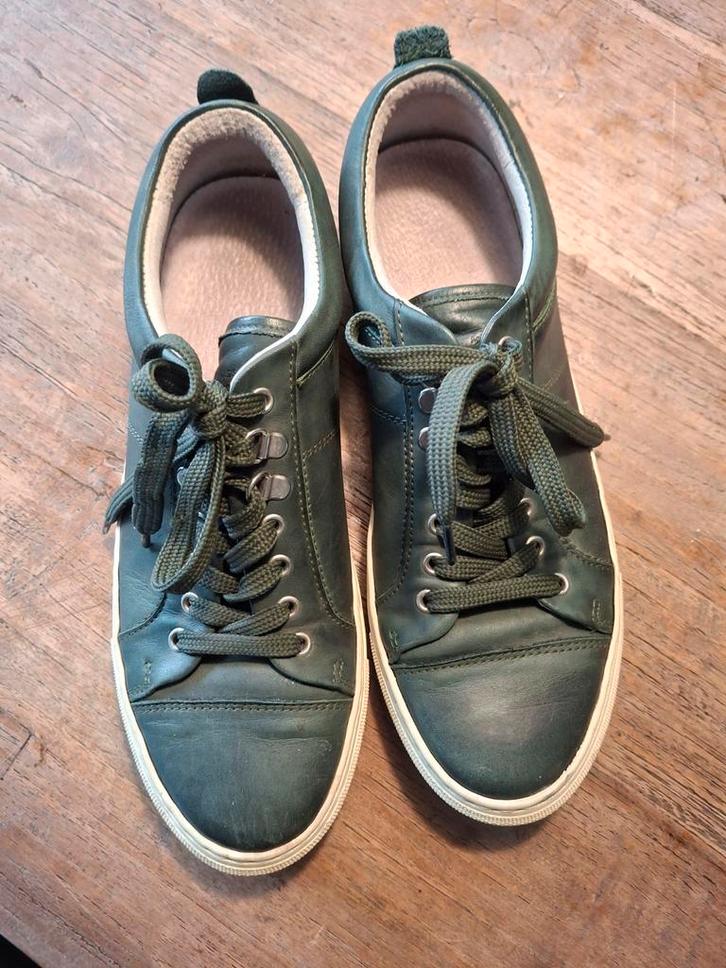 Mads Nørgaard Groene Leren Sneakers, Kleding | Heren, Schoenen, Gedragen, Ophalen of Verzenden