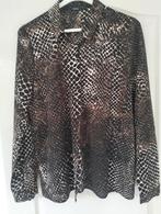Vero Moda Blouse - Slangenprint - Maat M bruin beige zgan, Maat 38/40 (M), Bruin, Vero Moda, Ophalen of Verzenden