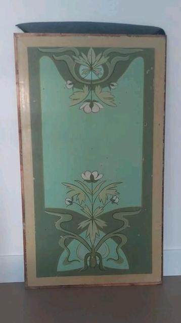 Jugendstil deurpaneel, vintage, 100 x 58 cm beschikbaar voor biedingen