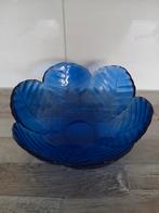 Blauwe glazen schaal, Ophalen of Verzenden
