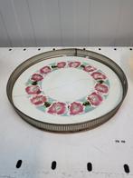 Vintage Dienblad met Bloemenmotief, Ophalen of Verzenden