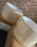 Jute lampenkap, Crème, Ibiza, retro, vintage, landelijk, Rond, Nieuw