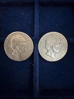 2x Willem III Zilveren Gulden 1863, Postzegels en Munten, Munten | Nederland, 1 gulden, Koning Willem III, Zilver, Ophalen of Verzenden