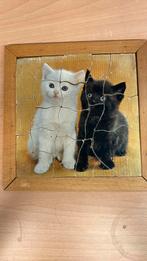 Houten puzzle kittens, Kinderen en Baby's, Speelgoed | Kinderpuzzels, Ophalen of Verzenden, Gebruikt