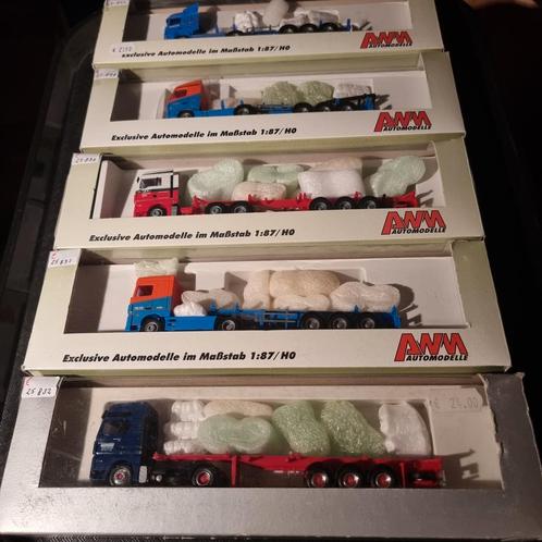 CONTAINER TRUCKS DIVERSEN 1:87, Hobby en Vrije tijd, Modelauto's | 1:87, Zo goed als nieuw, Bus of Vrachtwagen, Overige merken