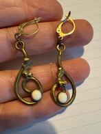 Vintage messing? Brons? Oorbellen brutalist, Overige materialen, Hangers, Overige kleuren, Ophalen of Verzenden